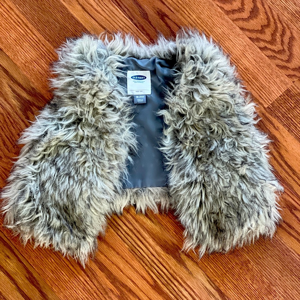 Old Navy Baby Faux Fur Vest